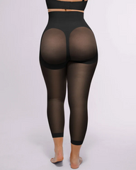 Plus-Size High-Waisted Shaping And Hip-Lifting Capri Pants