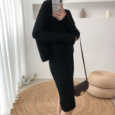 Two Piece Western Sweater Dress