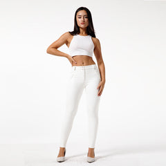White PU Leather Pants For To Wear Fitness