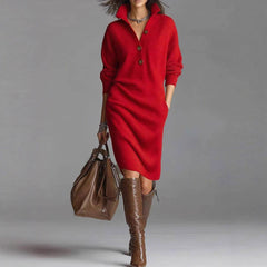 And Lazy Style Overknee Sweater Dress