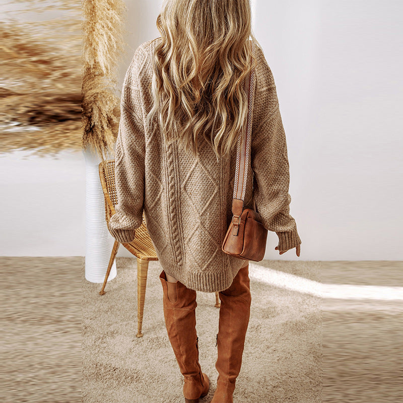 Loose And Lazy Style Dress Sweater