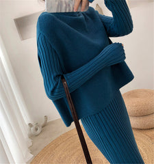 Two Piece Western Sweater Dress
