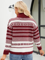 Loose Turtleneck Sweater Idle Style Casual Knitted Sweater