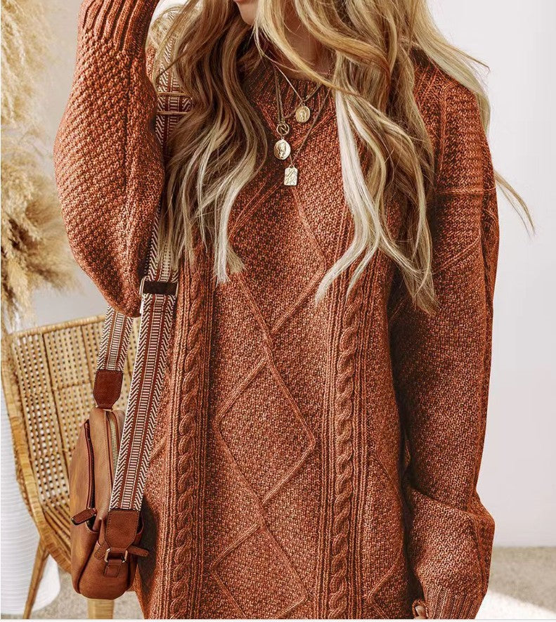 Loose And Lazy Style Dress Sweater