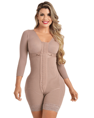 Fajas Colombianas Full Body Shaper Tummy Control Stage 2 Faja Shapewear for Long Sleeves