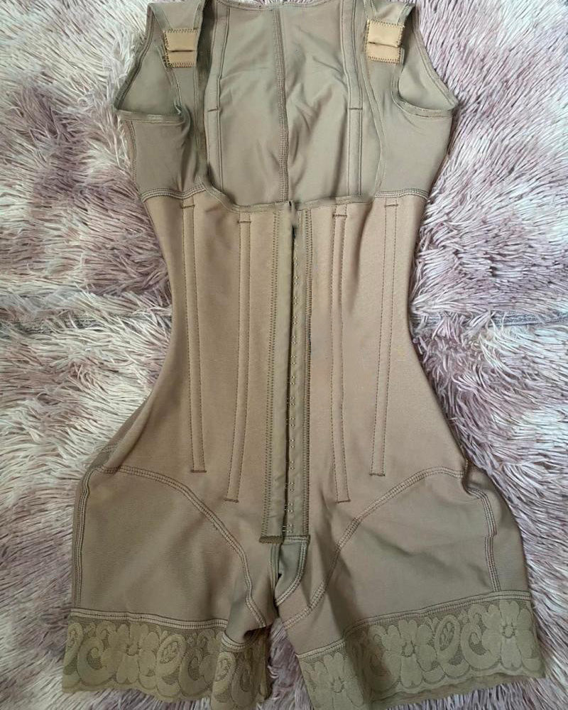 Buttoned Butt Lift Full Body Shaper