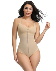 Shapewear Bodysuit Straps Tummy Control Waist Trainer Cincher Body Shaper Zipper Postpartum recovery hip lifter underwear