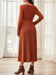 Fall Solid Color Dress