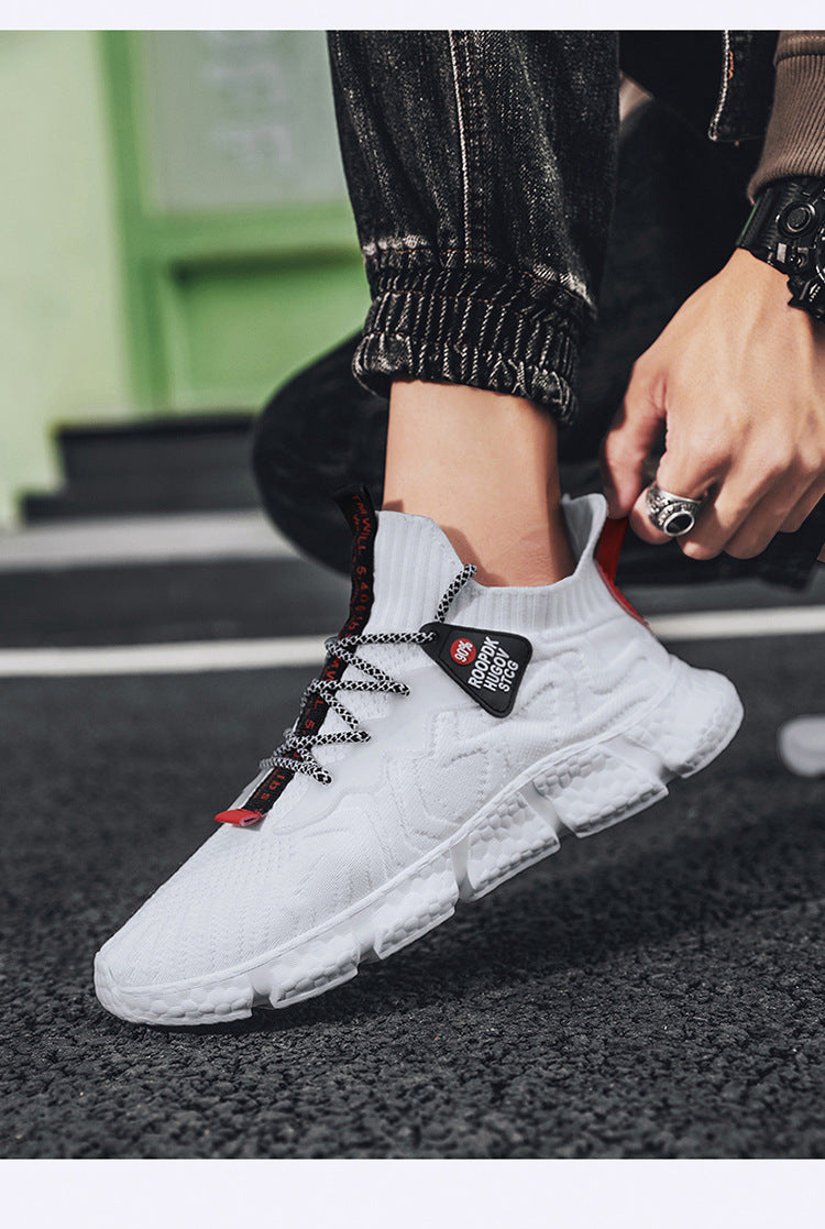 Men's Shoes Flying Woven Shoes Mesh Shoes