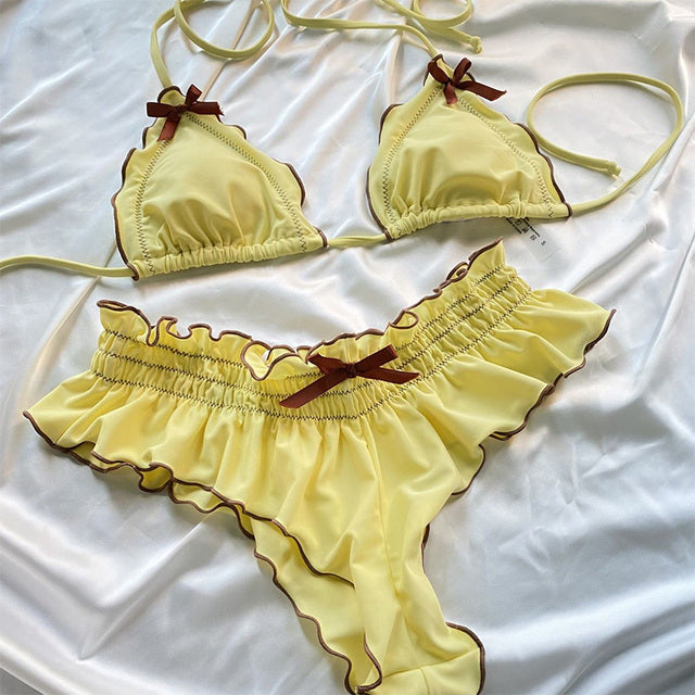 Floral Swimsuit Bikini Set