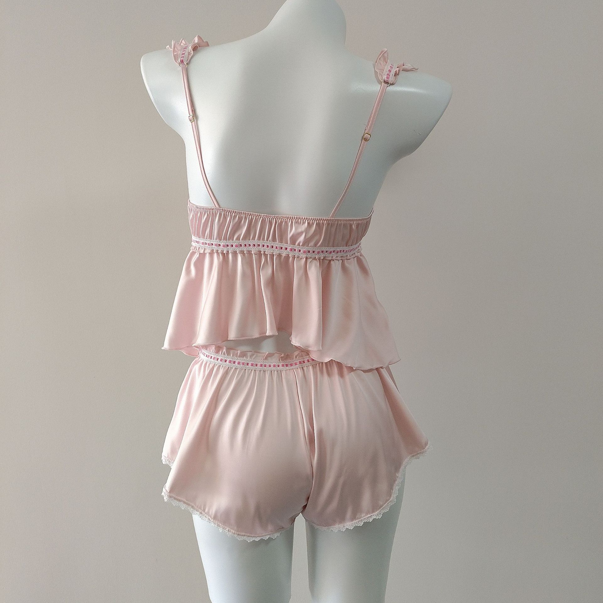 Silk Backless Camisole Nightgown