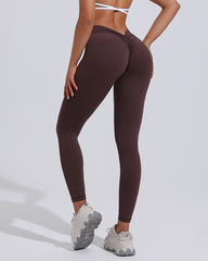 High Waist Back V Butt Lifting Fitness Naked Yoga Pants