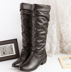 Boots, winter, short and white, brown, black, high boots, ladies' boots.