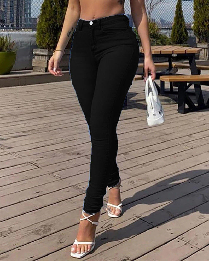 Peach Hip Skinny Jeans