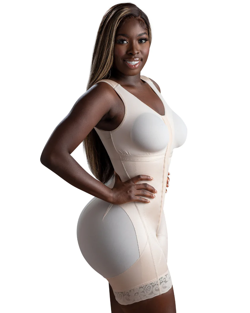 High compression Short Girdle With Brooches Bust Girdle With Bust For Daily and Post-Surgical Use