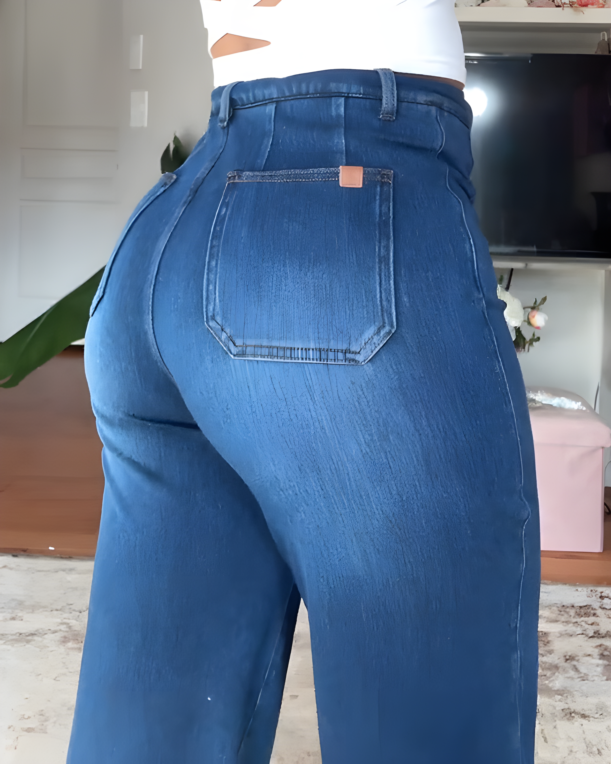 High-Elastic High-Waist Wide-Leg Pants