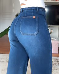 High-Elastic High-Waist Wide-Leg Pants