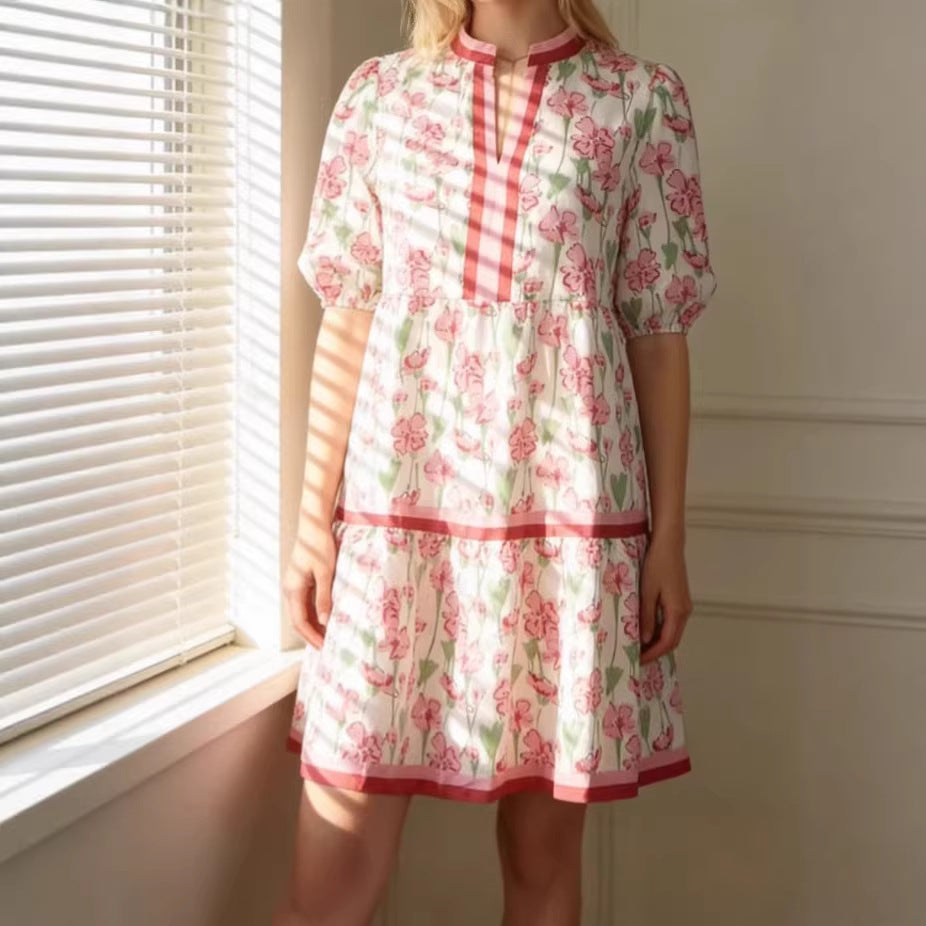 Casual Long Loose-fit Retro Princess Dress