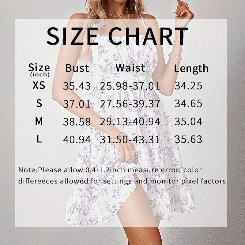 Womens Floral Print Smocked Mini Dress Sleeveless Spaghetti Strap Slim Fit Flowy Dresses
