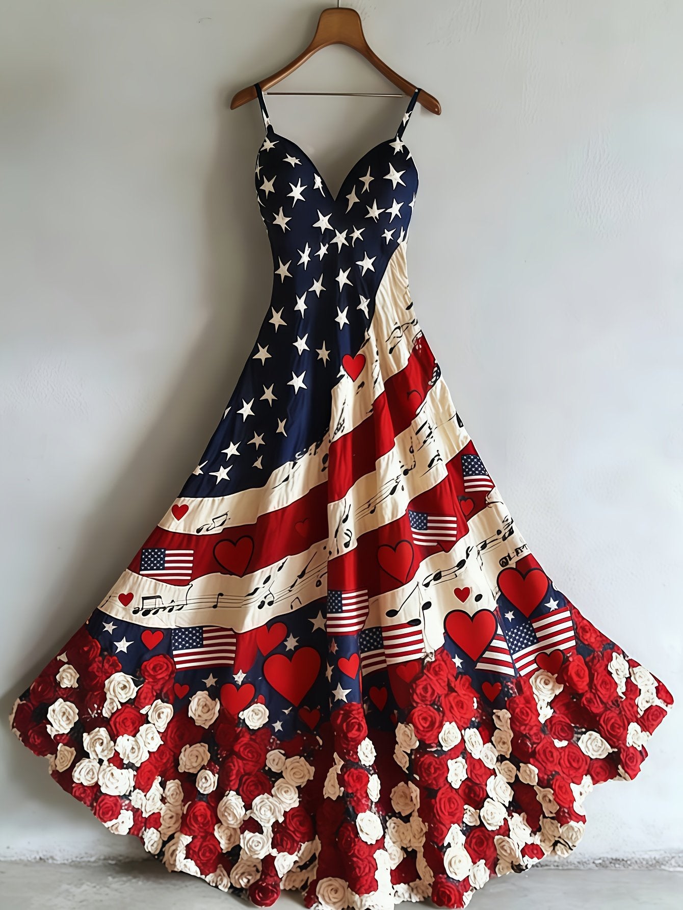 Womens Creative Floral Plus-Size Loose All-Match Dress