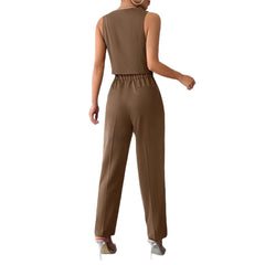 Womens Jumpsuit Commuter Slim Fit Suit