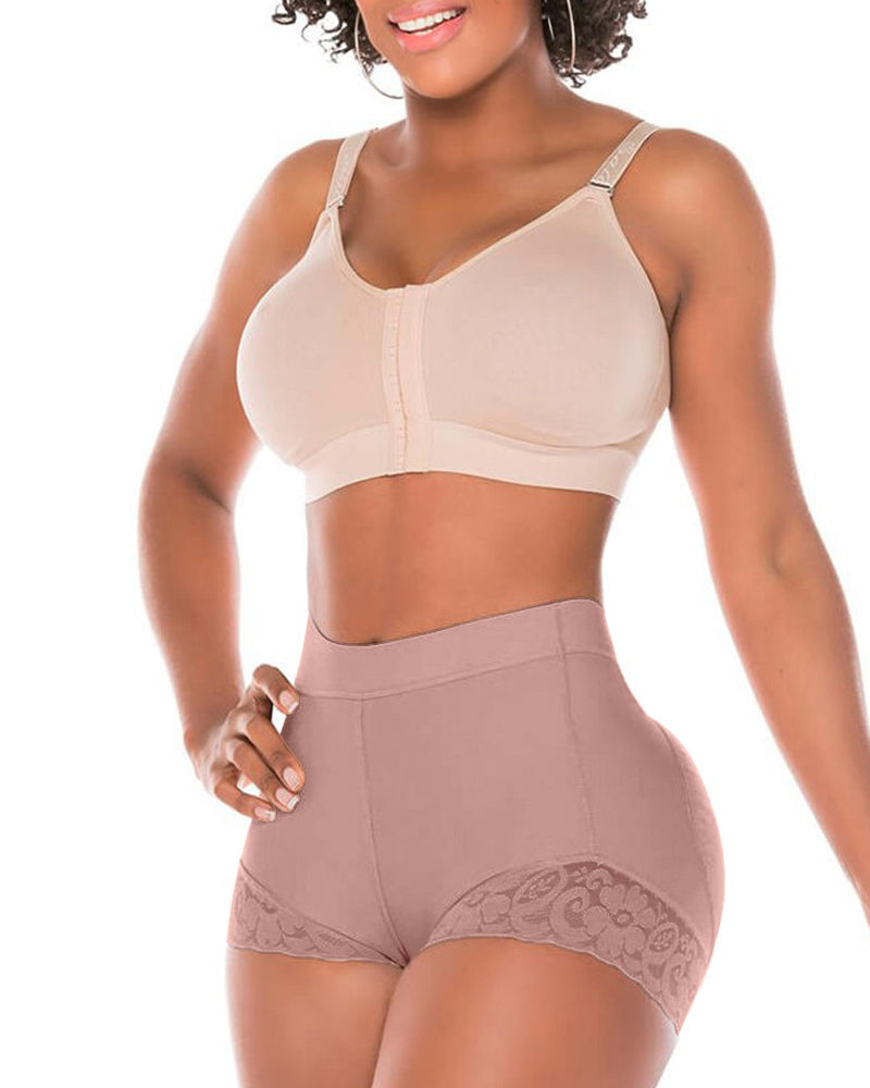 High Waist Hip Enhancer Shapewear Tummy Control Lace Body Shaper