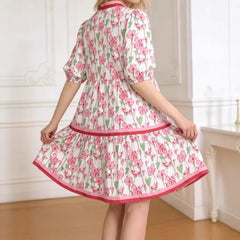 Casual Long Loose-fit Retro Princess Dress