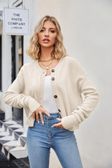 Knitted Cardigans Tops For And Single Button Commuter Knitted Cardigan Jacket