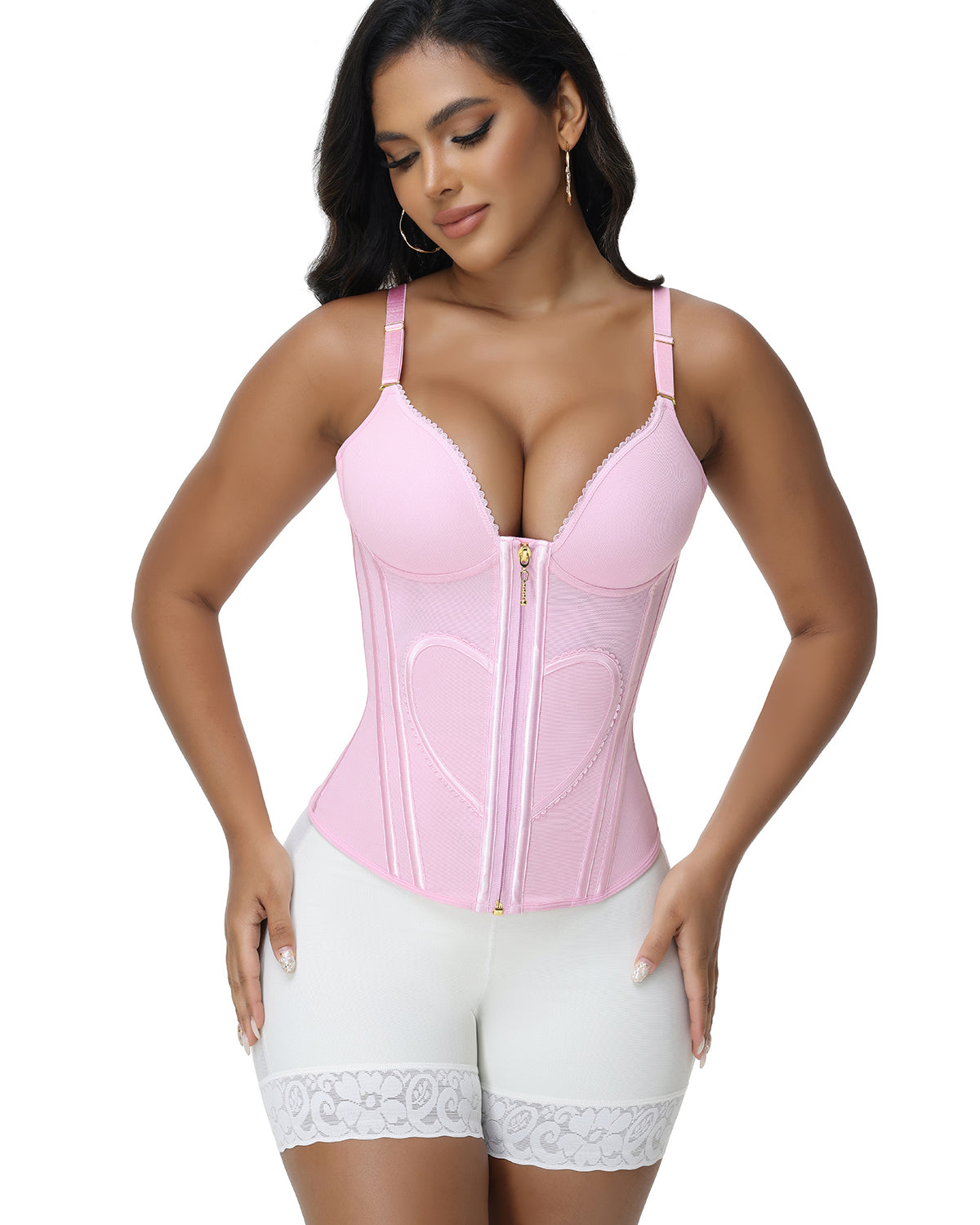 Waist Trainer for Tummy Control Vest Black Corset Shapewear Bustier Tank Tops Going Out Body Shaper with Straps