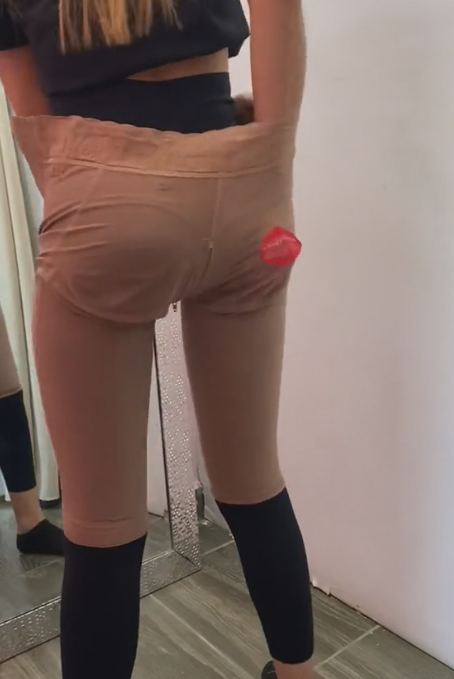 High Waisted Shaping Midi Pants Grommet Control