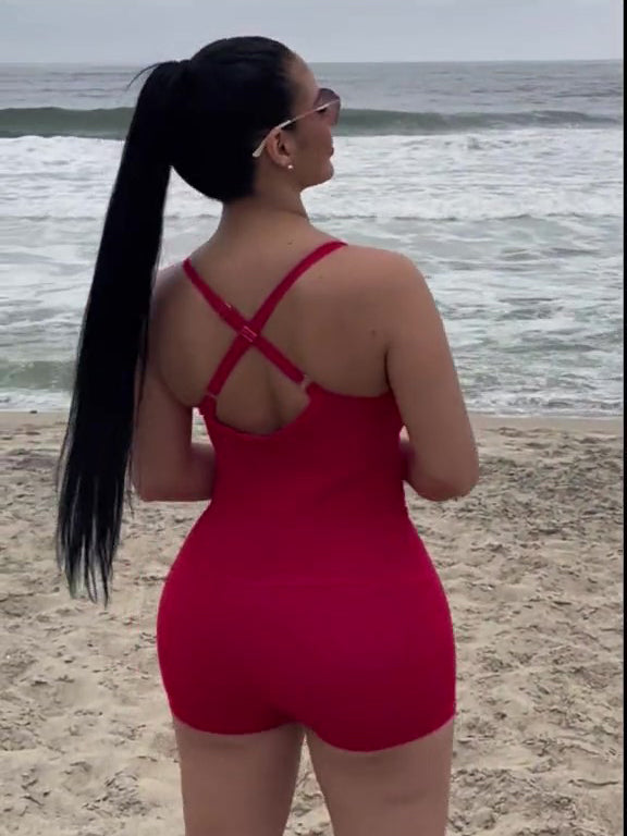 One-Piece Sleeveless Shapewear Swimsuit