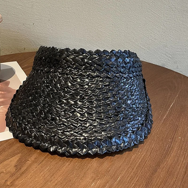 Tess Straw Sun Visor Hat