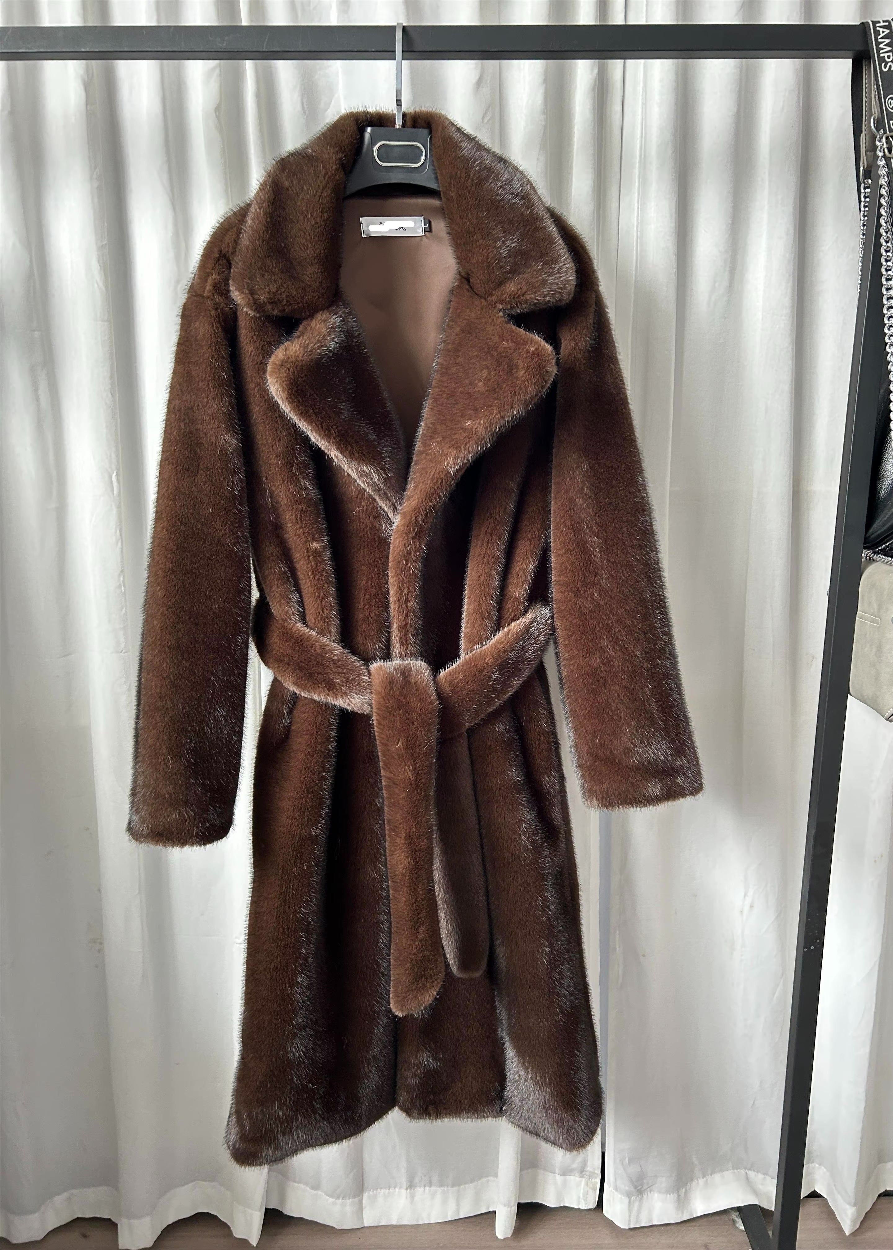 Amara Faux Mink Maxi Coat