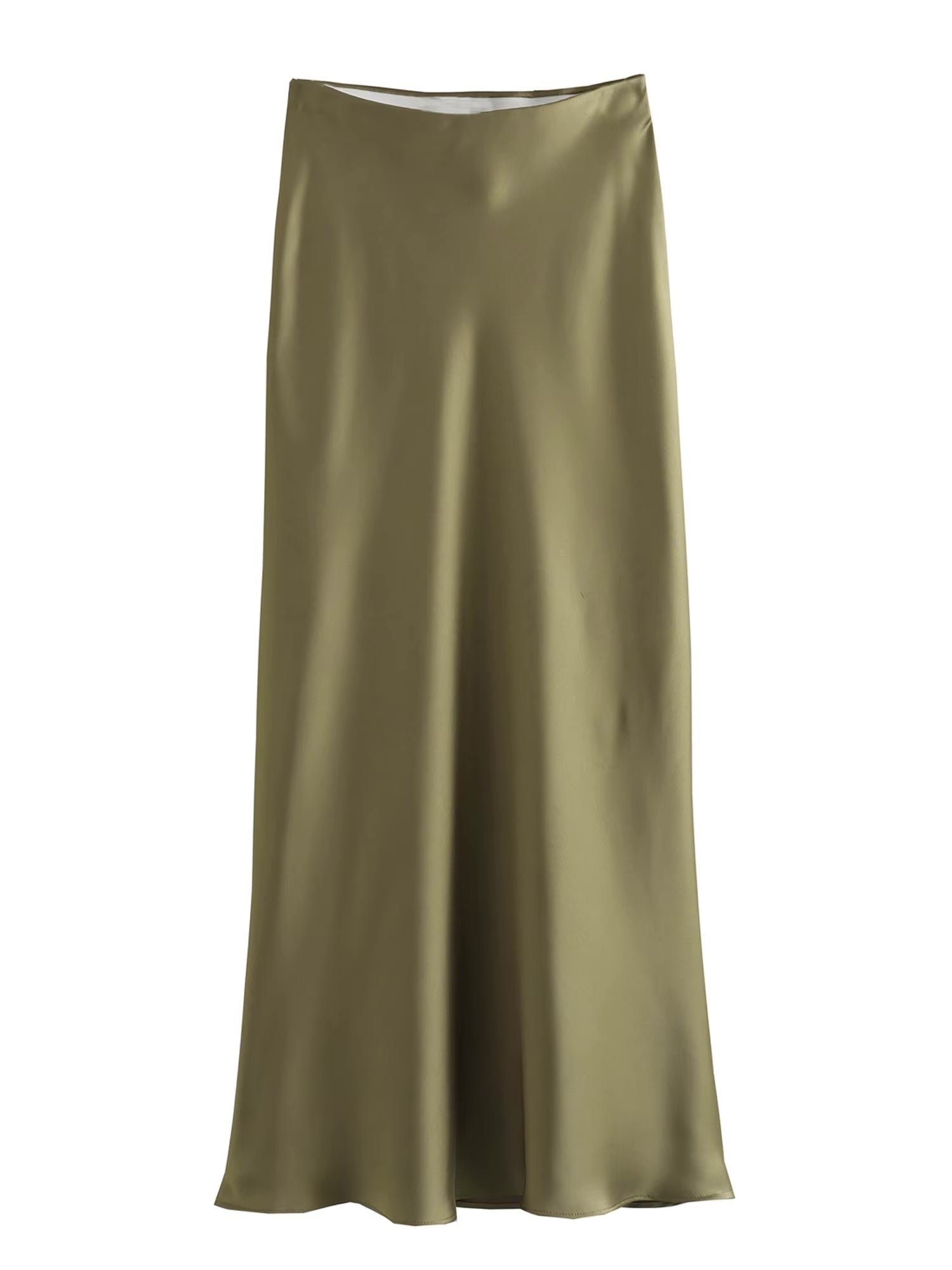 Anna Elegant Basic Maxi Satin Skirts