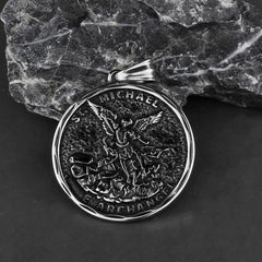 Arch Angel Michael Letter Necklace
