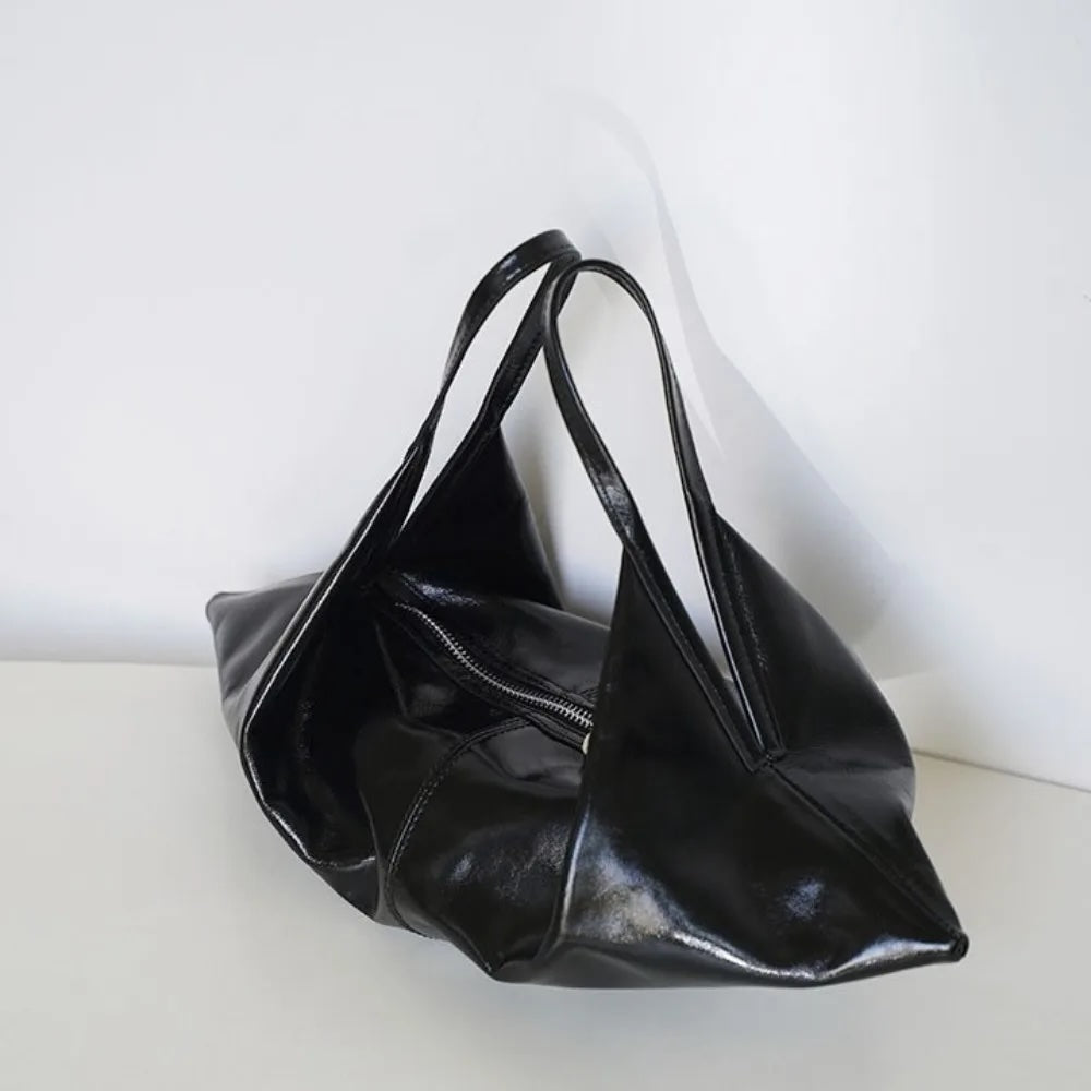 Aslan Glossy Croissant Mini Bag