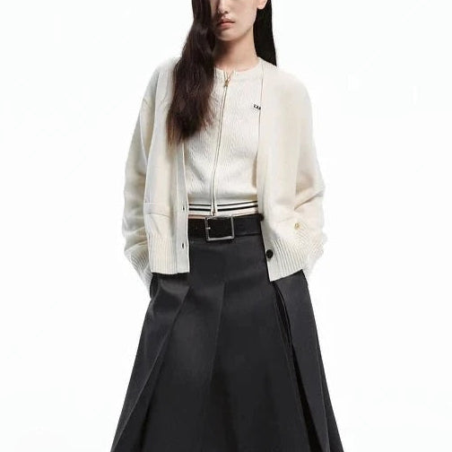 Aura Soft Knit Button Cardigan