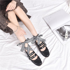 Aurelia Buckle Strap Ballet Flats