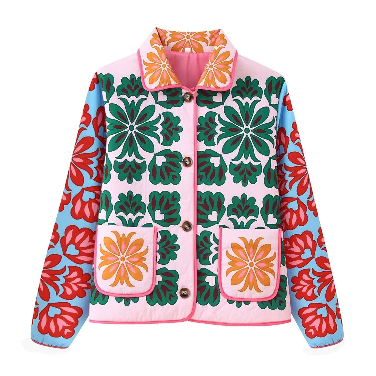 Azalea Floral Prints Statement Jacket