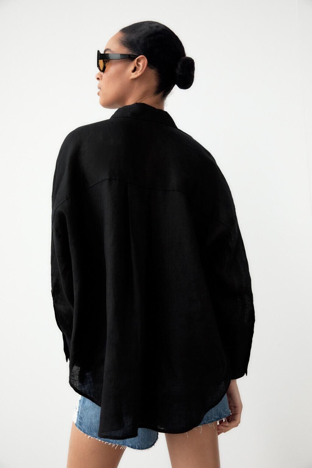 Basic Oversized Button Down Shirts