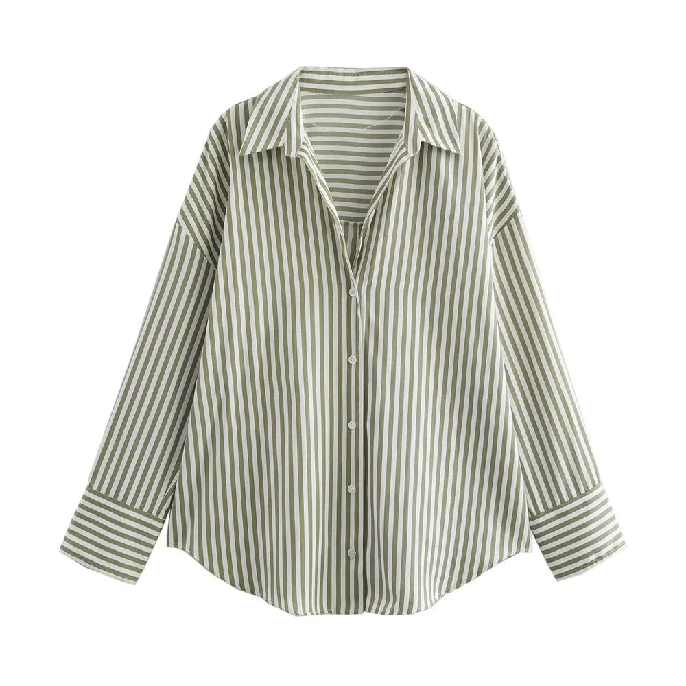 Basic Casual Pinstripe Shirts