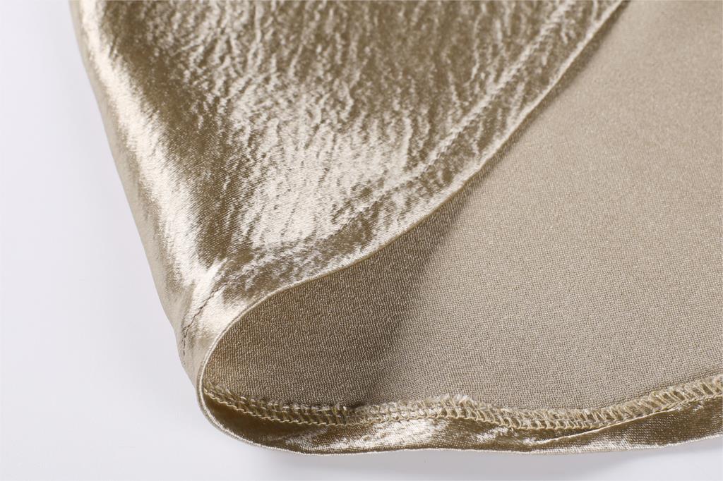 Bella Textured Satin Midi Skirt - Gold S/M (US XS/S) - SALE