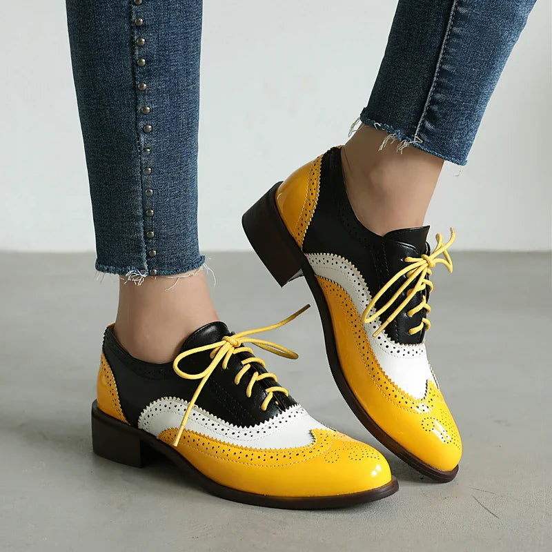 Benedita Bright Block Oxford Brogues
