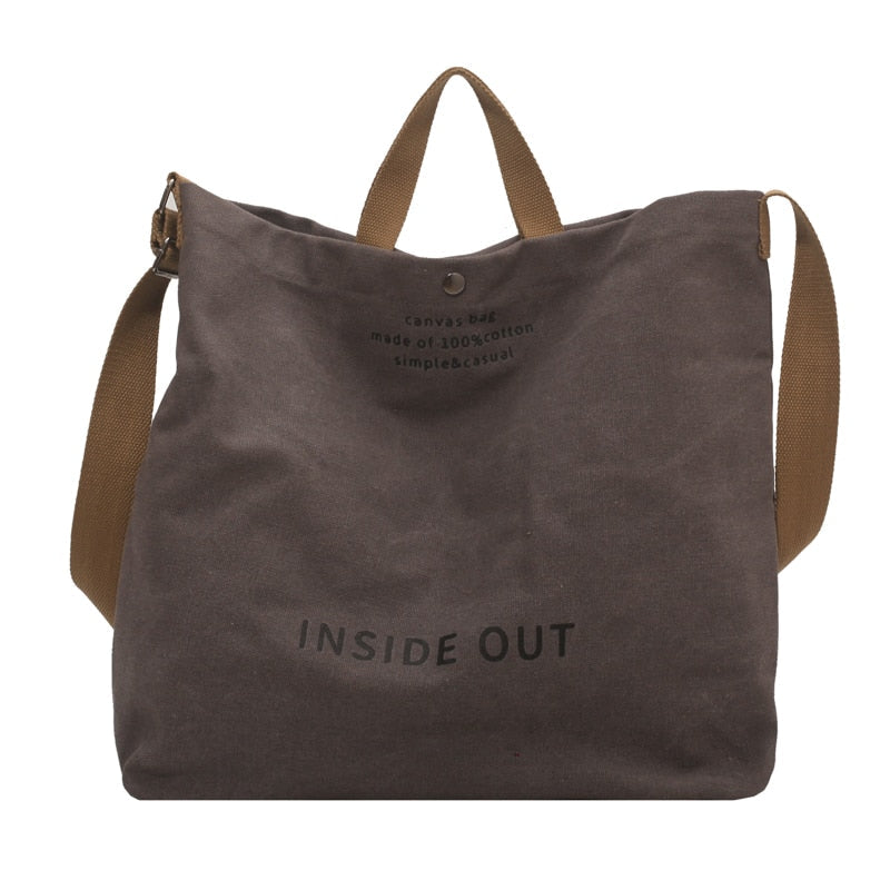 Birdie Large Casual Canvas Tote - 4 Colors