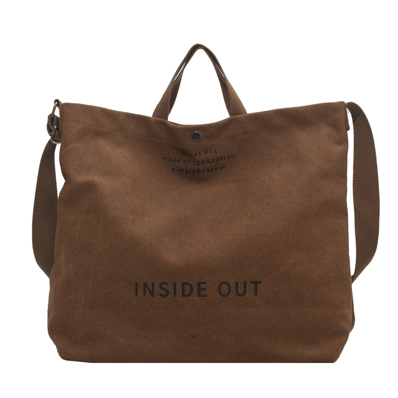 Birdie Large Casual Canvas Tote - 4 Colors