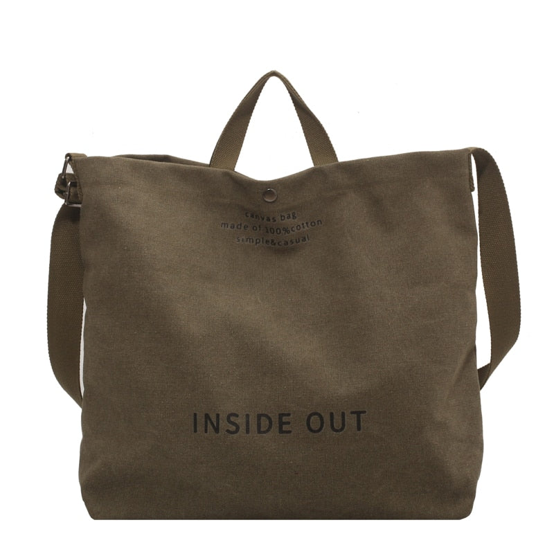 Birdie Large Casual Canvas Tote - 4 Colors