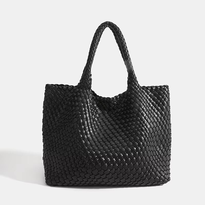 Eivissa Faux Leather Woven Totes - 16 Colors