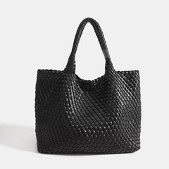 Eivissa Faux Leather Woven Totes - 16 Colors
