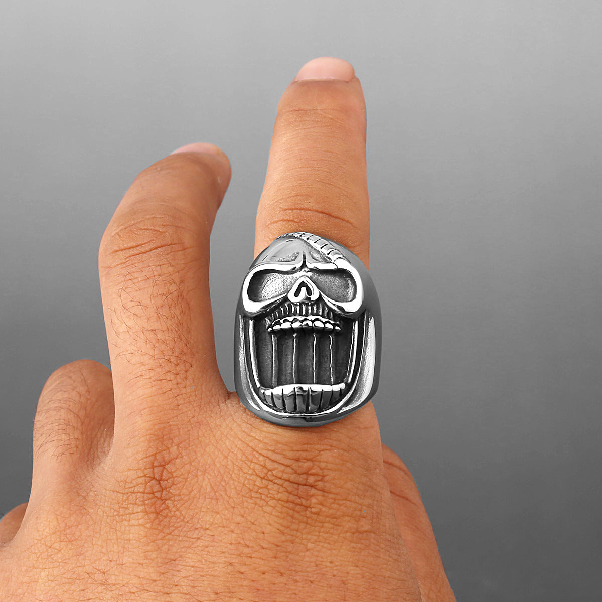 Bottle Opener Skull Ring