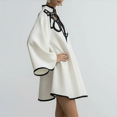 Brielle Sculptural Trim Mini Dress
